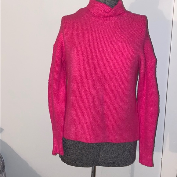french connection hot pink sweater